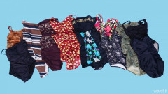 Tummy control pinup style swimsuits