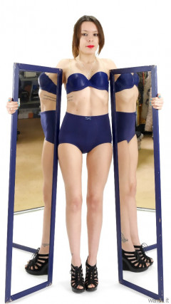 2015-03-21 LTidy - blue bra and girdle