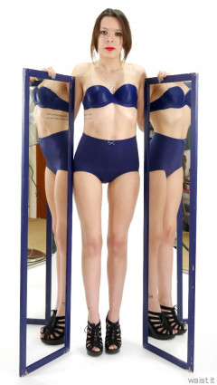 2015-03-21 LTidy - blue bra and girdle