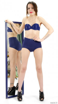 2015-03-21 LTidy - blue bra and girdle