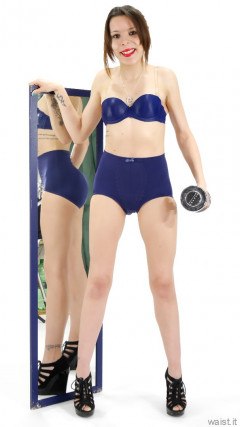 2015-03-21 LTidy - blue bra and girdle