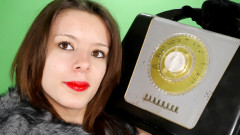 2015-03-21 LTidy - bakelite radio + black bra and girdle