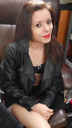 20150516 ltidy leather jacket and black hotpants