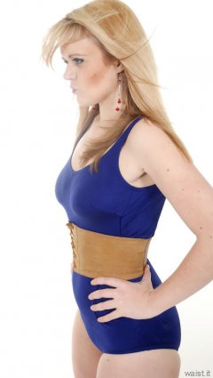 2015-05-25 Amandah blue tummy-control vintage swimsuit