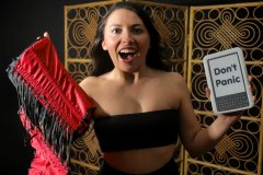 2015-06-27 Marta red Vollers corset and black girdle