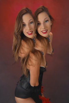 2015-08-16 Dayna Leigh black Miraclesuit with corset