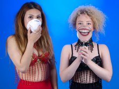 2015-09-13 Jazz and Laura larking about
