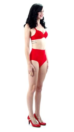 2015-10-24 Jodi Beth red bra and pocket girdle