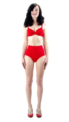 2015-10-24 Jodi Beth red bra and pocket girdle