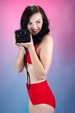 2015-10-24 Jodi Beth red bra and pocket girdle