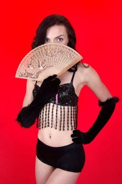 2015-10-24 Jodi Beth black bra and girdle