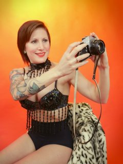 2016-04-02 Lexy in bellydancer top and black control briefs worn as hotpants