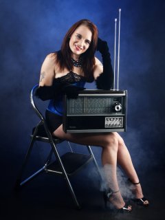 2016-05-07 Emski black miraclesuit and tight ly laced underbust corset