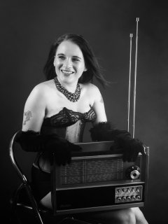 2016-05-07 Emski black miraclesuit and tight ly laced underbust corset