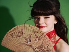 20160522 Ronnie97 wearing red bellydance top and red pocket girdle worn as hotpants