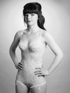 20160522 Ronnie97 in 1960's Berlei flowerpower pantie corselette