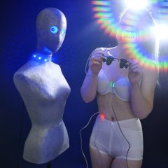 2016-10-09 - Ronniee in white Kalvin Klien bra and white Silhouette Little-X pantie girdle