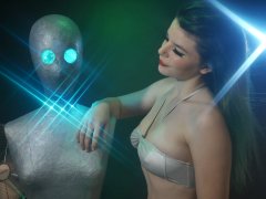 2016-10-09 - Ronniee in tiny silver bikini