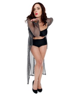 2016-11-23 AlexH fur coat bra and girdle