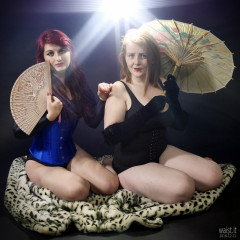 2016-12-11 Miss Danni Lou and her friend Char in corsets