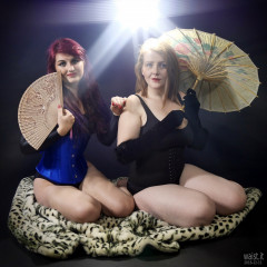 2016-12-11 Miss Danni Lou and her friend Char in corsets