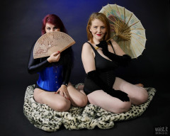 2016-12-11 Miss Danni Lou and her friend Char in corsets