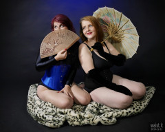 2016-12-11 Miss Danni Lou and her friend Char in corsets
