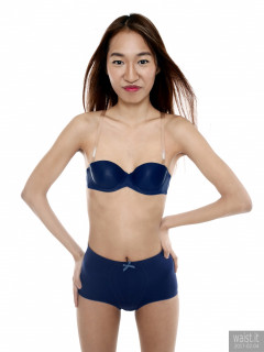 2017-02-04 Salina Pun blue Chinese bra and girdle