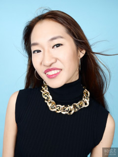 2017-02-04 Salina Pun liblack stretchy lycra top and leather shorts