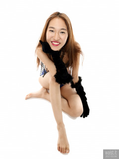 2017-02-04 Salina Pun jewelled dance top and stretchy lycra briefs worn as hotpants