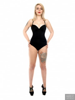 2017-02-12 Pixiee-Lou in black one-piece swimsuit for fitness set