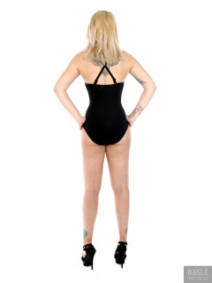 2017-02-12 Pixiee-Lou in black one-piece swimsuit for fitness set