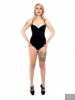 2017-02-12 Pixiee-Lou in black one-piece swimsuit for fitness set