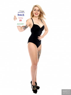 2017-02-12 Pixiee-Lou in black one-piece swimsuit for fitness set