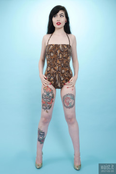 2017-02-18 Alexa Rose animal print one-piece swimsuit