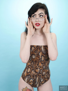 2017-02-18 Alexa Rose animal print one-piece swimsuit