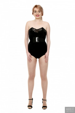 2017-03-11 LilyAmber black bra and style 210 pantie girdle plus black elastic belt