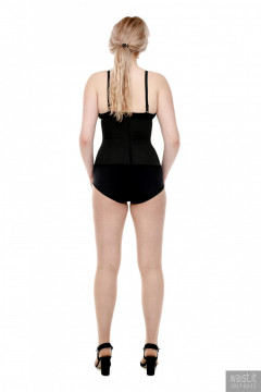 2017-03-11 LilyAmber black bra and style 210 pantie girdle plus black Chinese waist trainer