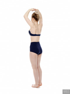 2017-05-19 Laura Sele blue Chinese bra and 1960's style pantie girdle