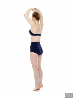 2017-05-19 Laura Sele blue Chinese bra and 1960's style pantie girdle