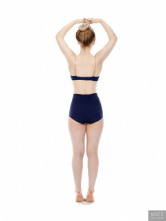 2017-05-19 Laura Sele blue Chinese bra and 1960's style pantie girdle