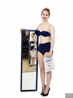 2017-05-19 Laura Sele blue Chinese bra and 1960's style pantie girdle