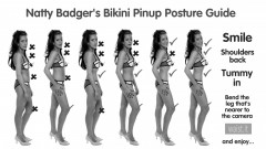 2017-08-19 Natty Badger vintage pinup posture guide