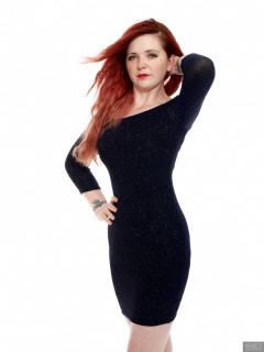 2017-09-17-lj-in her own black sparkly bodycon dress