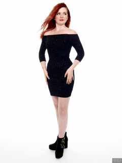 2017-09-17-lj-in her own black sparkly bodycon dress