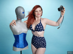 2017-09-17-lj-high waist polka dot bikini - with the droid