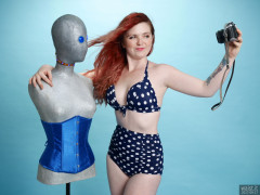 2017-09-17-lj-high waist polka dot bikini - with the droid