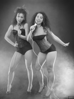 2017-10-22 Isabelle and Stephy in tightly-laced corset and pantie girdle worn as hotpants