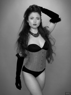 Charlene Joy vintage fitness pinup shoot