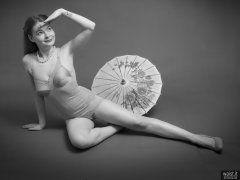 2018-02-03 Amy in tight pink vintage pantie corselette